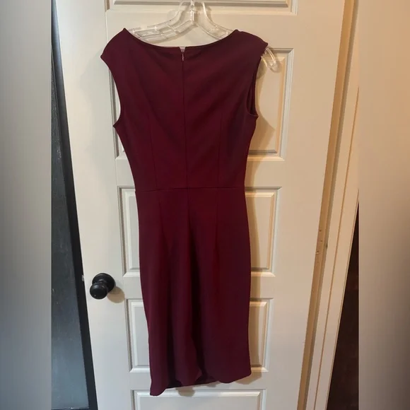 Burgundy Sleeveless Dress - Medium - Picture 3 of 7